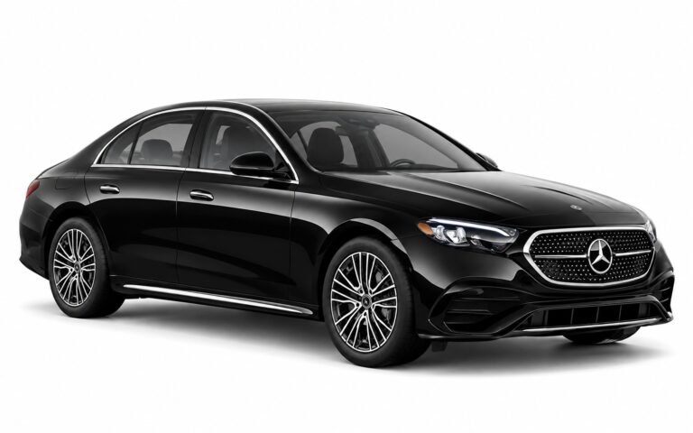 Black Mercedes-Benz E-Class sedan