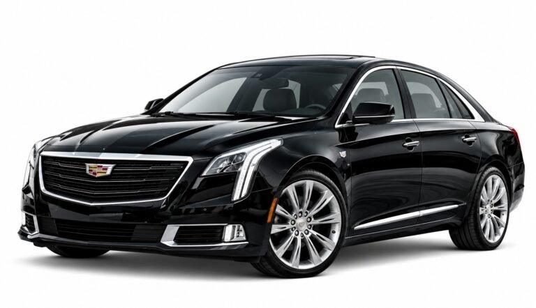 Black Cadillac XTS sedan