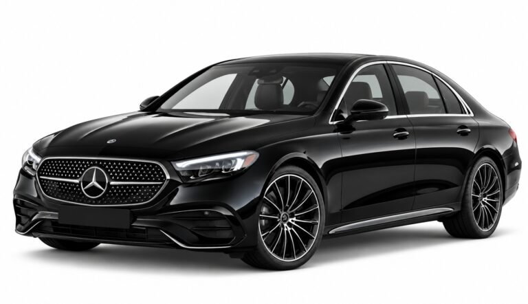 Black Mercedes-Benz E-Class sedan