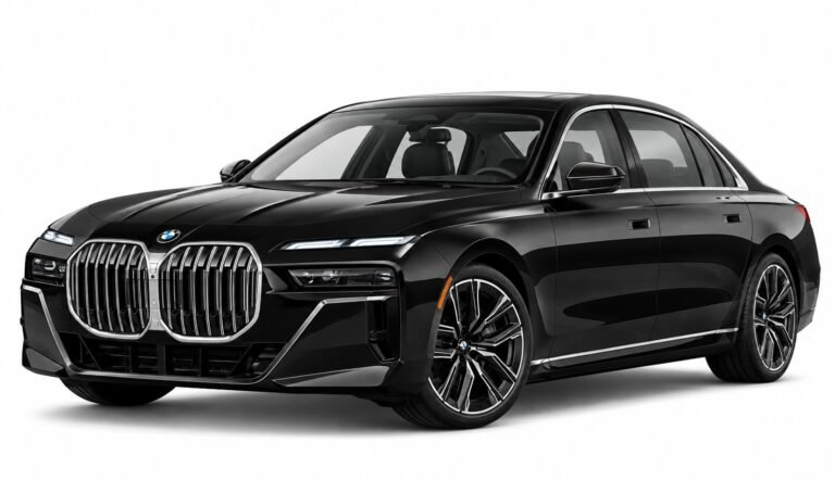 Black BMW 7 Series sedan